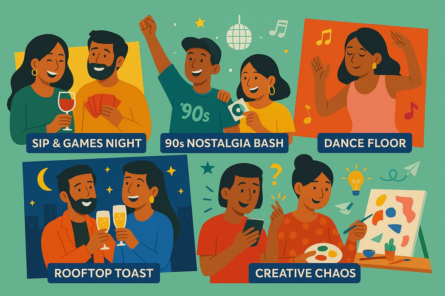 5 Fresh Birthday Party Ideas for Grown-Ups Who Still Love a Good Time