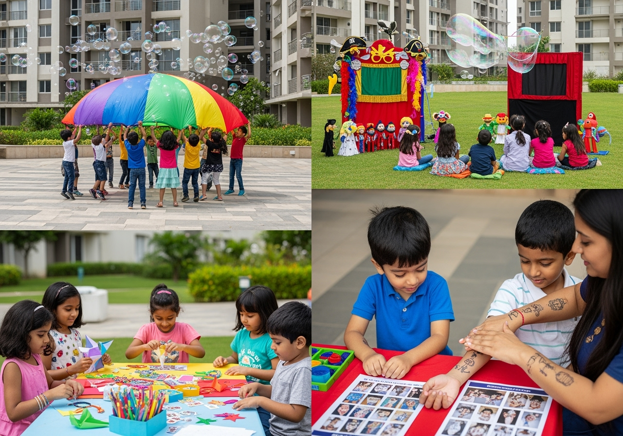 Games and Activities in your apartment complex for 4–8 Year Old Parties